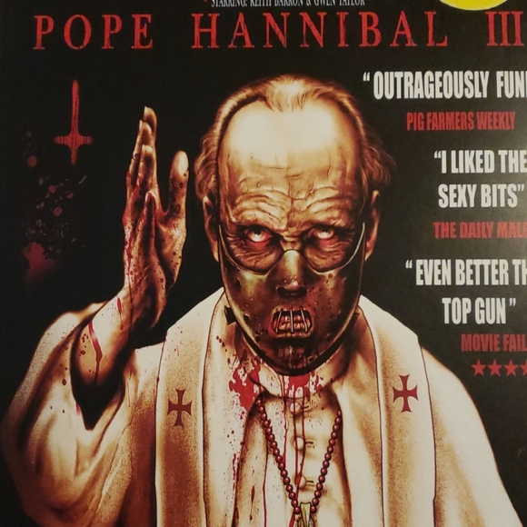 Too Fast Pope Hannibal Lecter Anthony Hopkins 3 DVD 11"x17" Tattoo Art Print - Picture 3 of 8